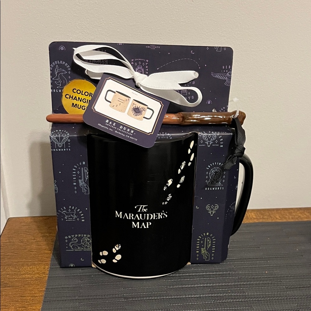 Rae Dunn Black Marauder's Map Mug